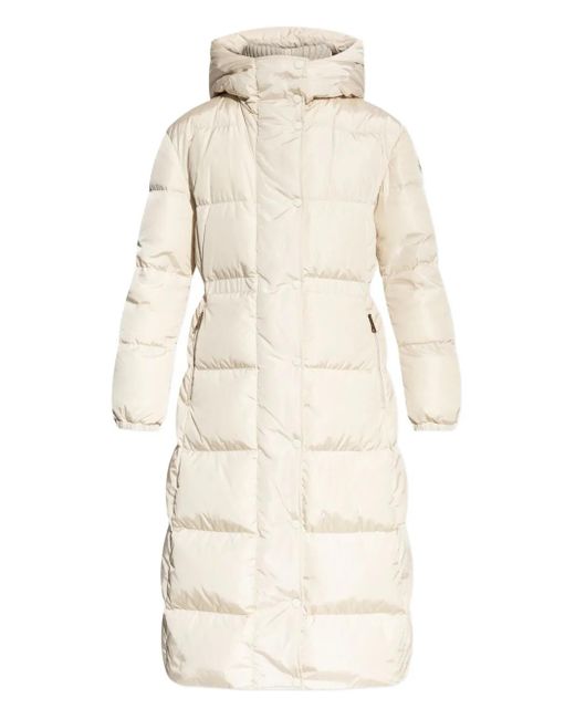 Moncler Chamer フーデッド キルティングコート Natural