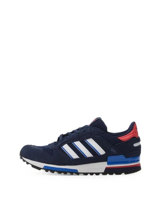 Adidas Blue Zx 600 Panelled Sneakers for men
