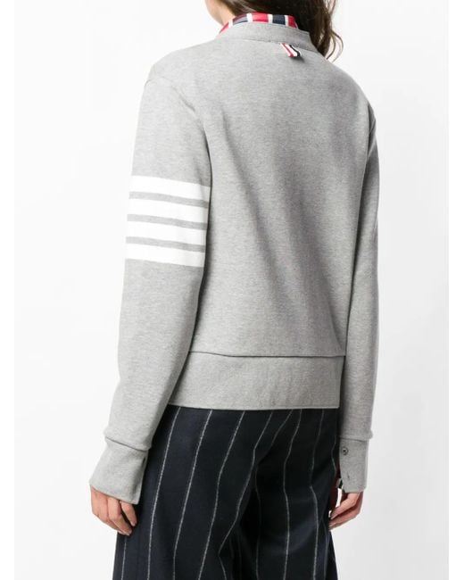 Thom Browne グレー ループバック 4bar カーディガン Gray