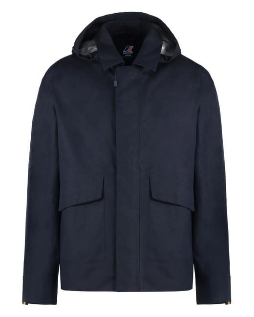 K-Way Blue Lil Soft Touch Marmotta Jacket for men