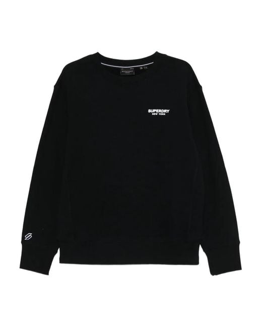 Superdry Black Logo-Print Sweatshirt for men
