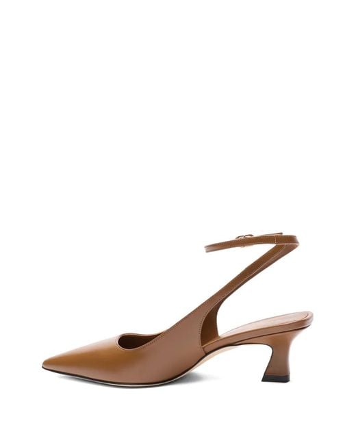 Stuart Weitzman White Vinnie 50 Squared Strap Pumps