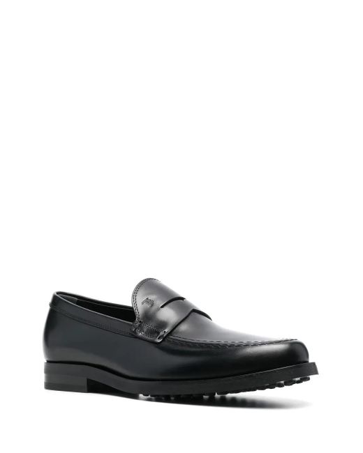 Tod's Black Classic Penny Loafers for men