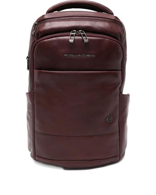 Piquadro Rucksack Aus Leder in Purple für Herren