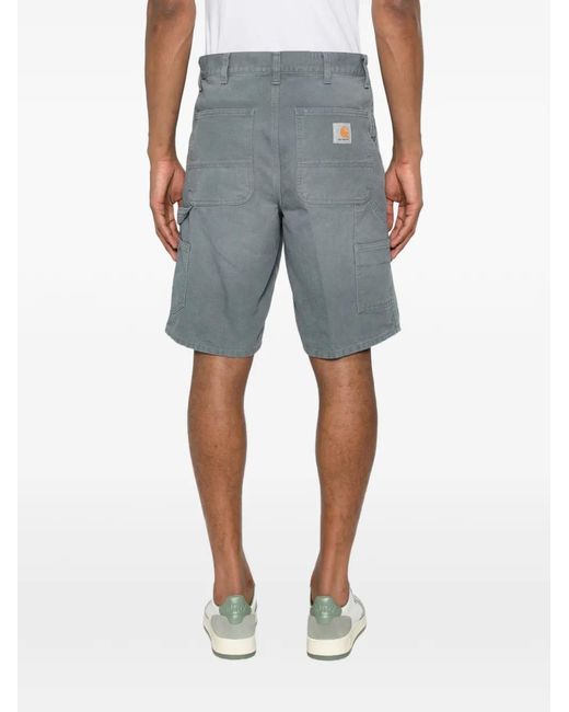 Carhartt Blue Relaxed Cotton Shorts for men