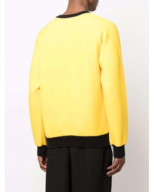 Felpa Con Logo di Fumito Ganryu in Yellow