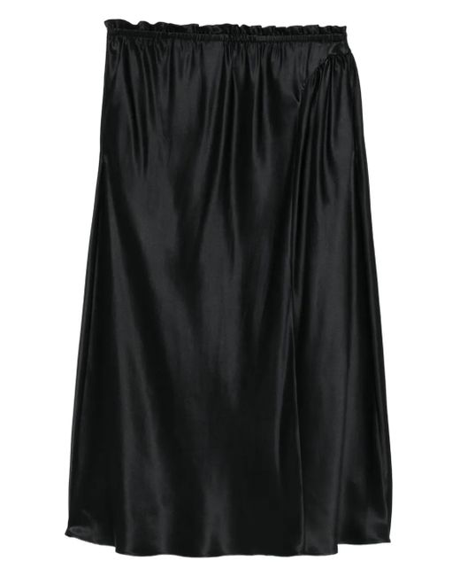 Simone Rocha ラッフル シルクスカート Black