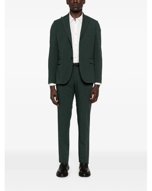 VELA SHOP Green Single-Breasted Buttoned Suit for men