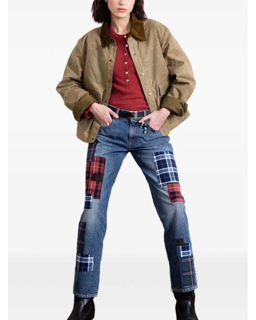 Fortela Blue Jill Patchwork Five-Pocket Jeans