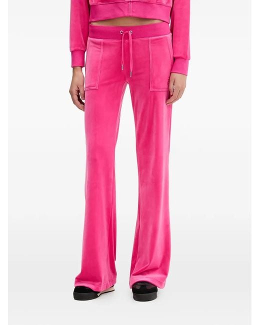 Juicy Couture Pink Front-Pocket Track Pants