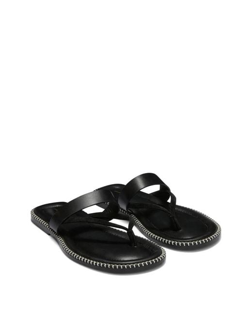 Dries Van Noten Black Flip Flops for men