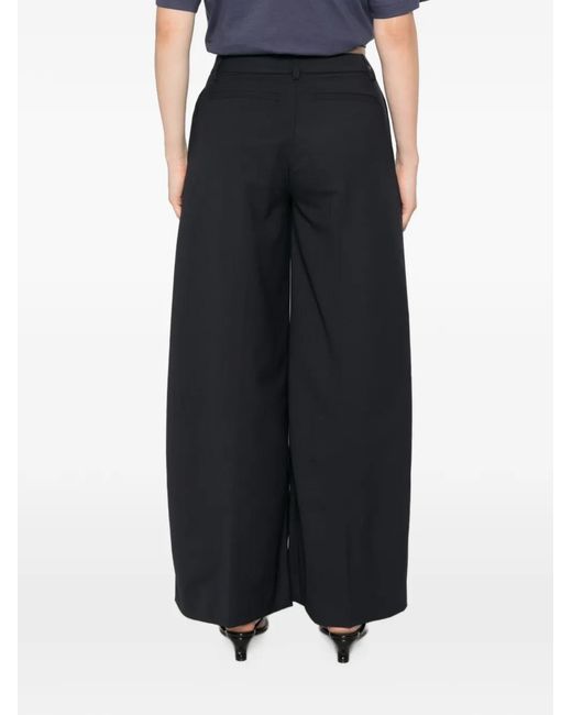 Thelatest White Pleated Wide-Leg Trousers