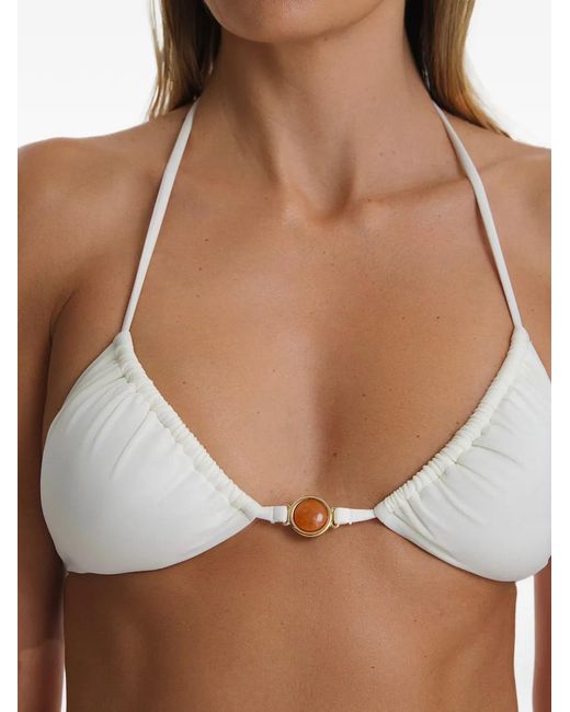 SOFIA ERHAN Rosie Verfraaide Bikini in het White