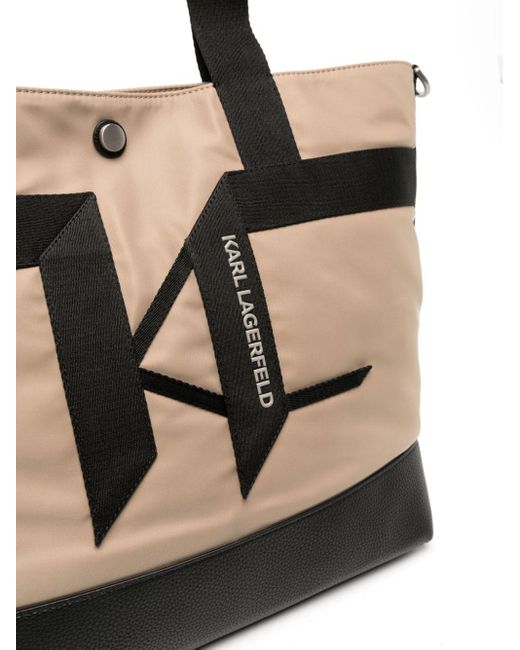 Karl Lagerfeld Man's K/Monogram Jacquard Tote Bag