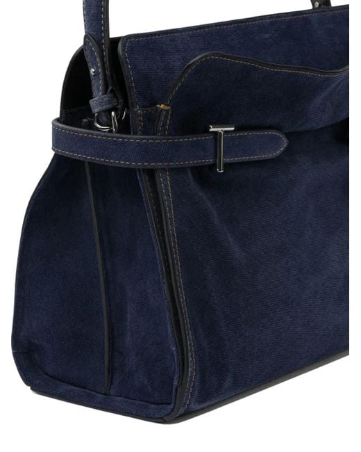 Grand Sac Porté Épaule Emie En Cuir À Effet Jean Le Tanneur en coloris Blue