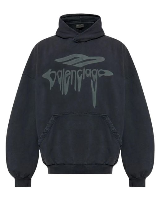 メンズ Balenciaga 3d パーカー Black