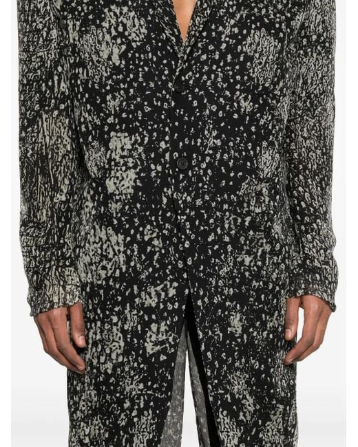Rick Owens Black Ricks Coat for men