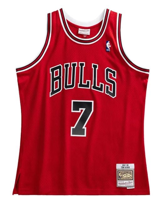 Mitchell & Ness Red X Nba Bulls 97 Toni Kukoc Swingman Tank Top for men