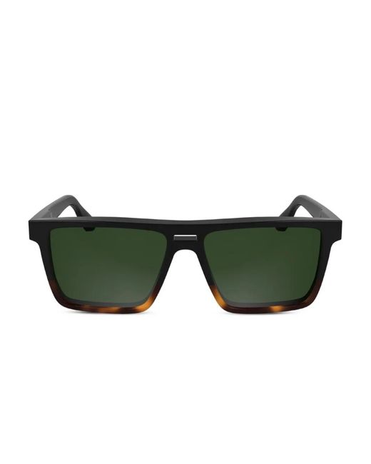 Calvin Klein Green Square-Frame Sunglasses for men