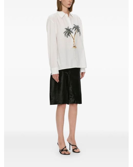 Christopher Esber Natural Mirage Palm Shirt