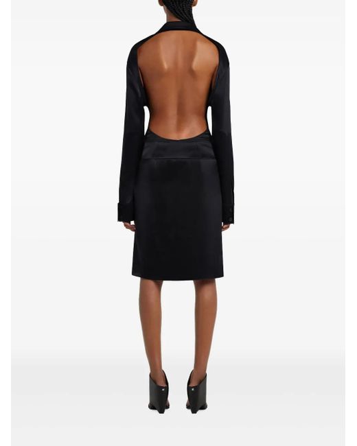 Courreges Blue Backless Shirt