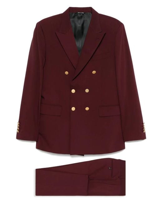 Reveres 1949 Red Double-Breasted Suit for men