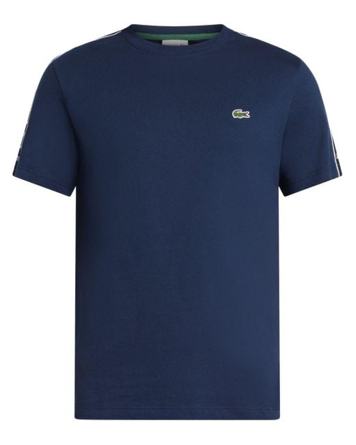 Lacoste T-Shirt mit Logo-Streifen in Blue für Herren