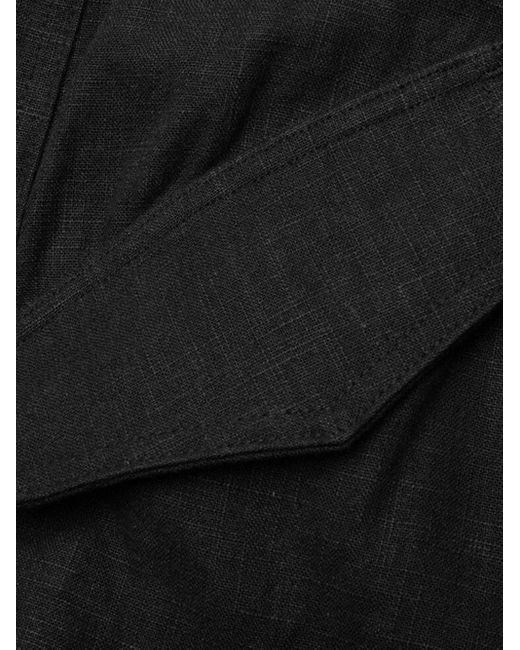 Rhude Black Multi-Pocket Cargo Pants for men