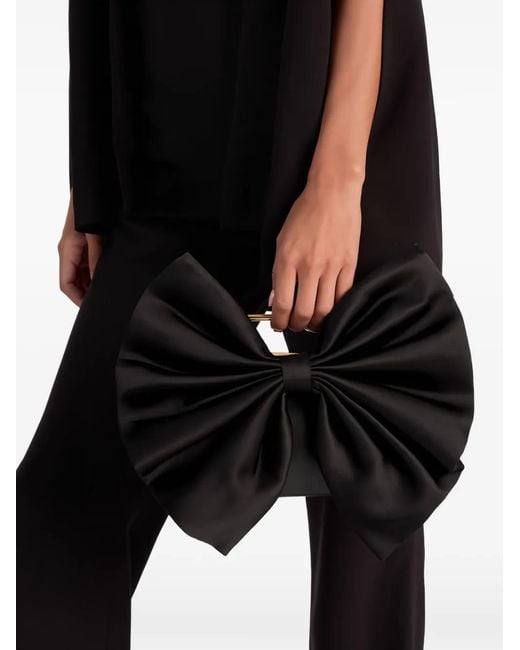 Alice + Olivia Black Raven Clutch Bag