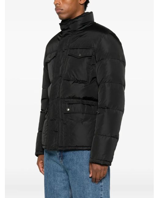 Gucci Black Flap-Pocket Padded Jacket for men