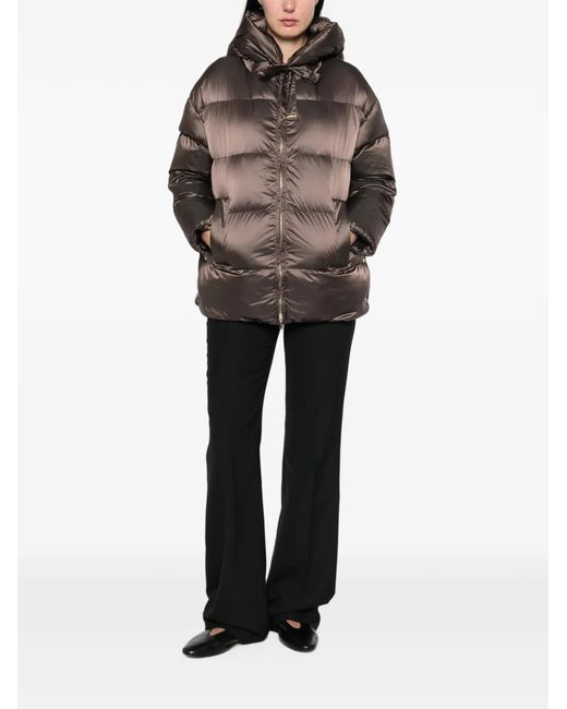 Max Mara Brown Mtnerine Padded Coat