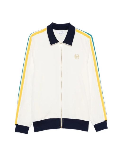 Sergio Tacchini Blue Logo-Embroidered Sweatshirt for men