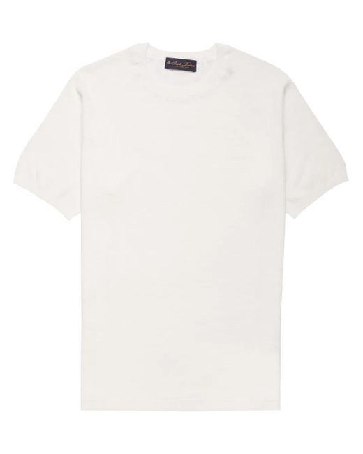 Camiseta de algodón Brooks Brothers de hombre de color White