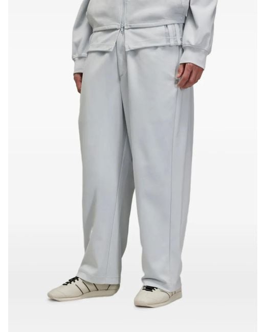 Y-3 Gray X Mesh-Panel Track Pants for men