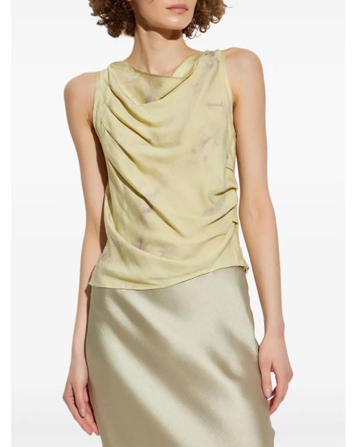 Samsøe & Samsøe Natural Draped Sleeveless Blouse