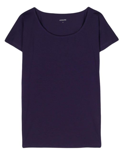 Lemaire Blue Boat-neck T-shirt