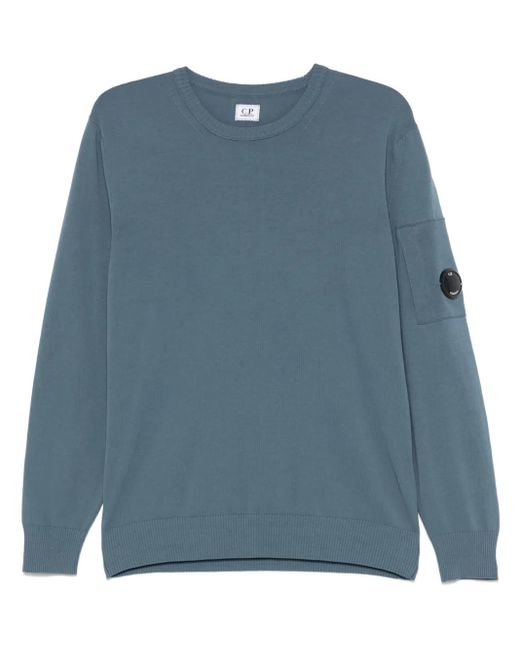 C P Company Blue Lens-Detail Sweater for men