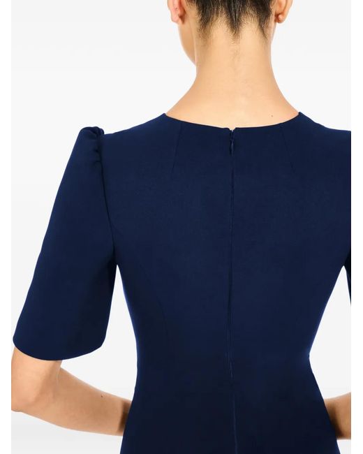 Jenny Packham Blue Roma Embellished Midi Dress
