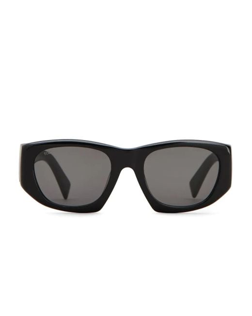 Tod's Black Logo-Plaque Sunglasses