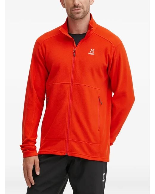 Haglöfs Red Buteo Zip-Up Sweater for men