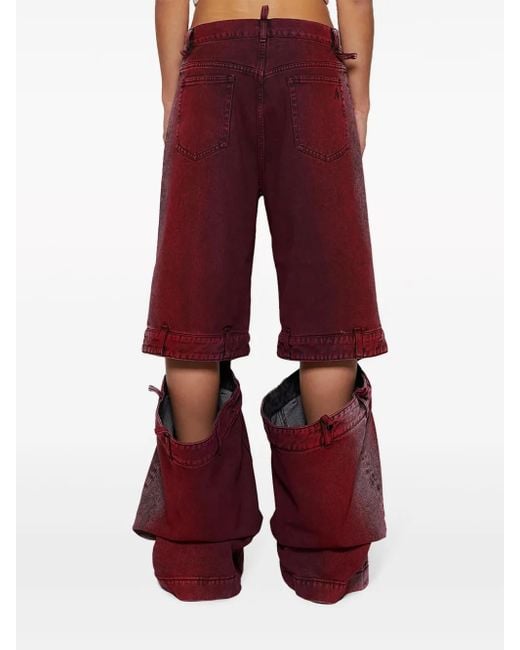 The Attico Ashton カットアウト ジーンズ Red