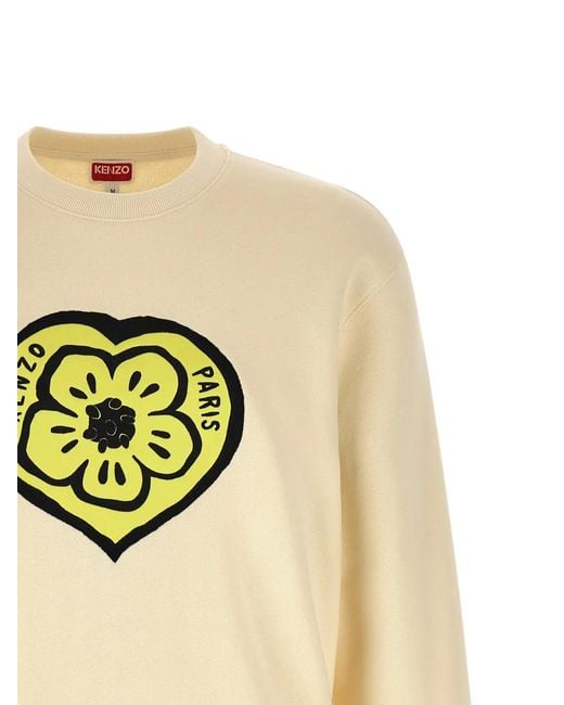 KENZO White Logo-Patch Sweatshirt for men