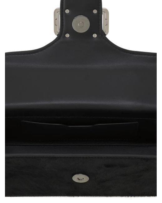 Lanvin Black Pencil Cat Leather Crossbody Bag