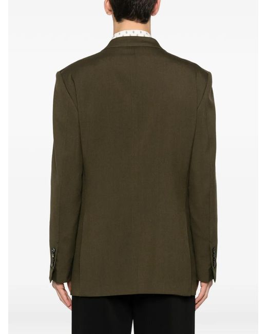 Tom Ford Green Peak-Lapel Double-Breasted Blazer for men