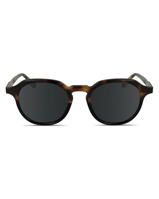 Calvin Klein Black Round-Frame Sunglasses