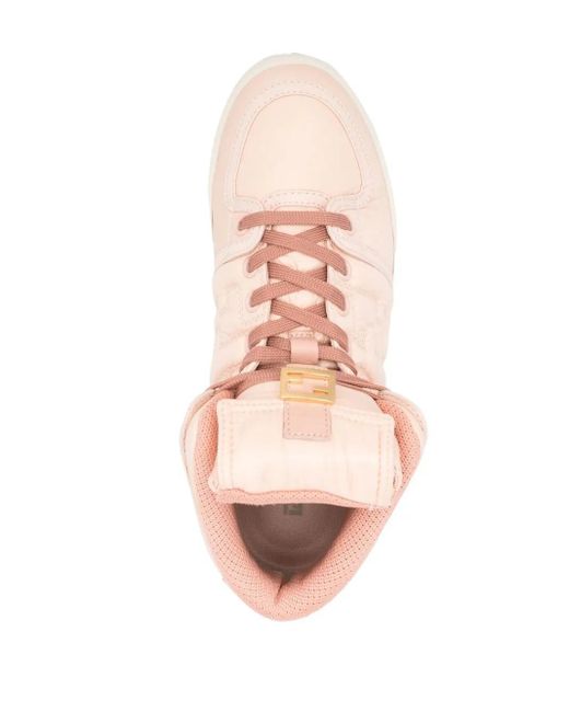 Fendi Pink Polyamide Sneakers