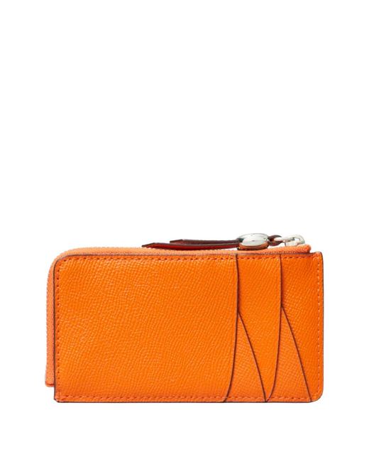 Tory Burch Orange Romy Zip Card Case