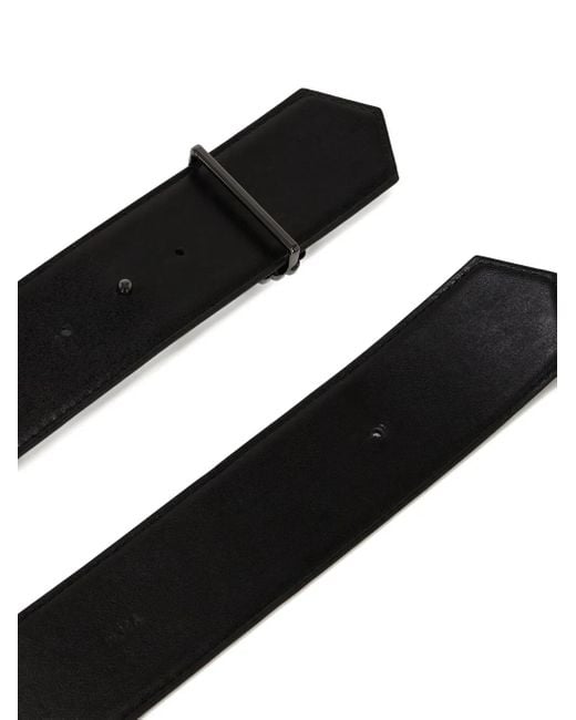 Karl Lagerfeld Black K-Autograph Rhinestones Belt