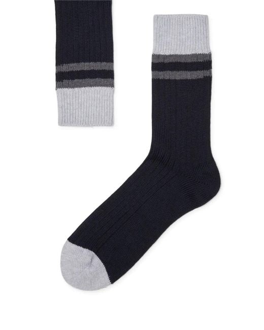 Brunello Cucinelli Blue Socks for men