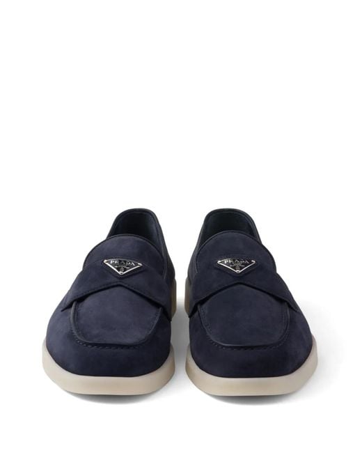 Prada Blue Loafers for men